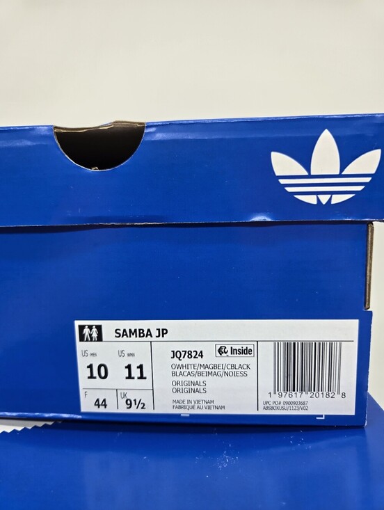 Adidas Men\'s Samba JP JQ7824 Off White Magic Beige Core Black Shoes Size 10 main image 6